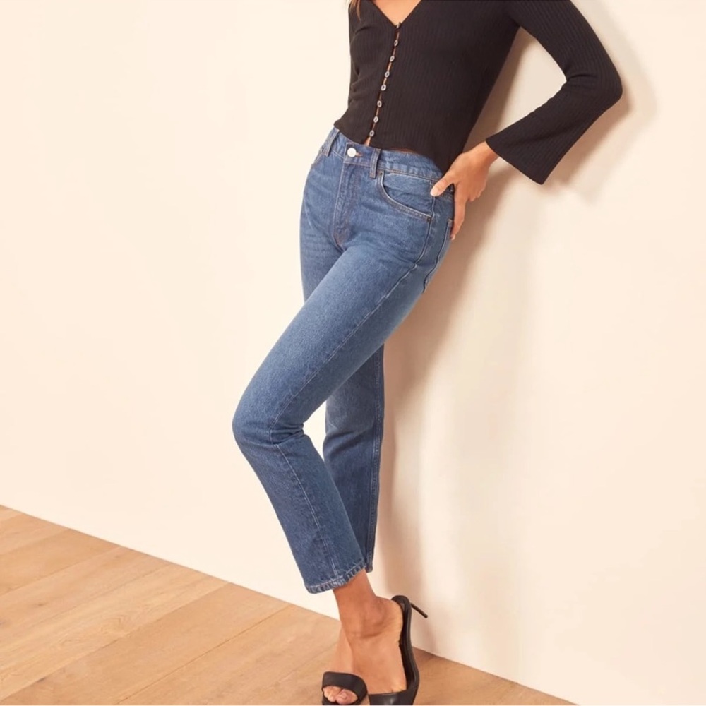 Reformation Jeans Julia Crop High Cigarette Straight Jean Size 26